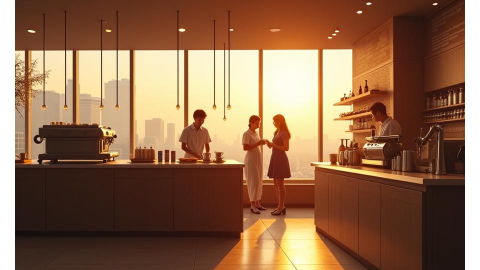 2020년 지금커피 강남구 도산대로 첫 매장 오픈 모습