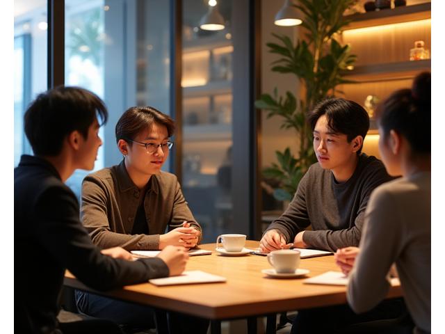 지금커피 대표가 청년 창업가들에게 멘토링하는 모습